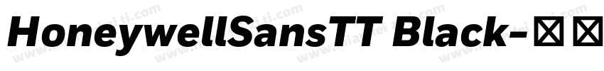 HoneywellSansTT Black字体转换